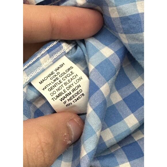 Vineyard Vines Shirt Mens Small Pastel Colorblock Plaid Slim Fit Tucker Gingham - Picture 3 of 5
